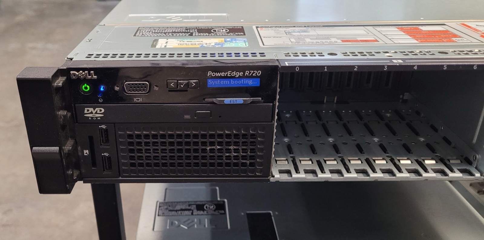 Dell PowerEdge R720 Dual Intel Xeon E5-2637 v2 @3.50GHz 96GB RAM No HDD H710
