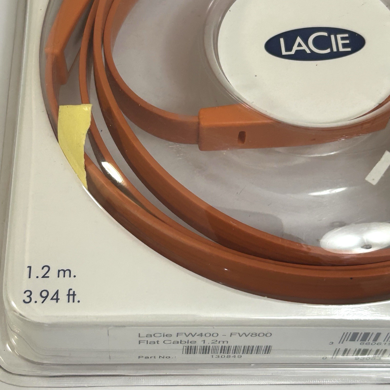 LaCie FireWire 400 Flat Cable 1.2m 3.94ft FW400 Computer Printer Webcam