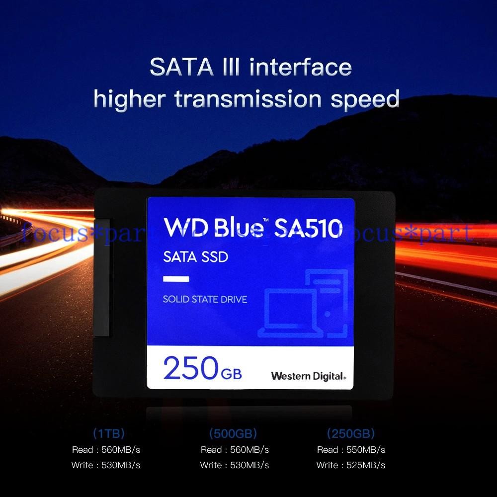 WD BLUE SSD 250GB 500GB 1/2TB 2.5″ SATA Solid State Drive for Laptop Desktop lot