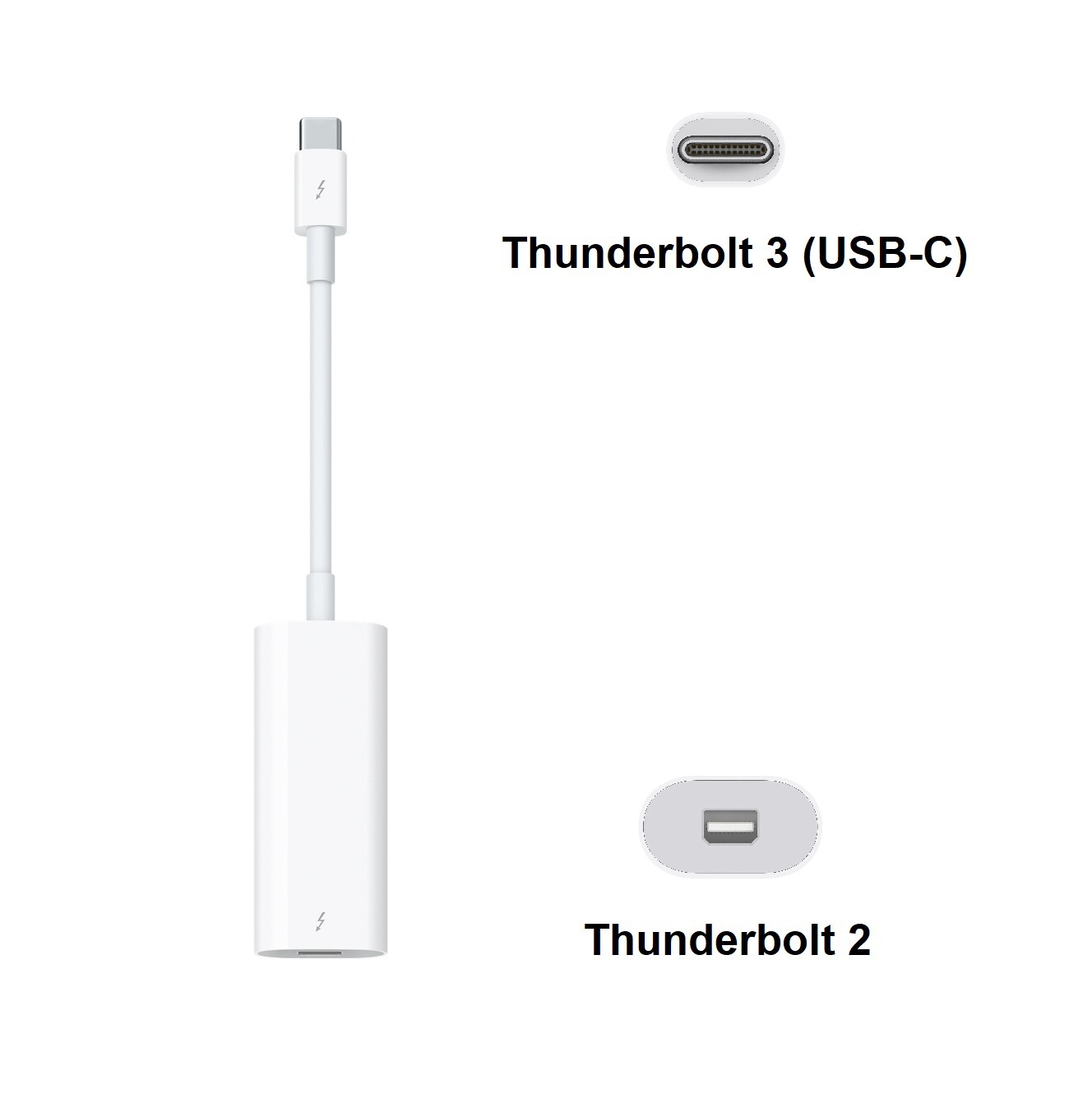 NEW Apple MMEL2AM/A Thunderbolt 3 USB-C to Thunderbolt 2 Adapter A1790