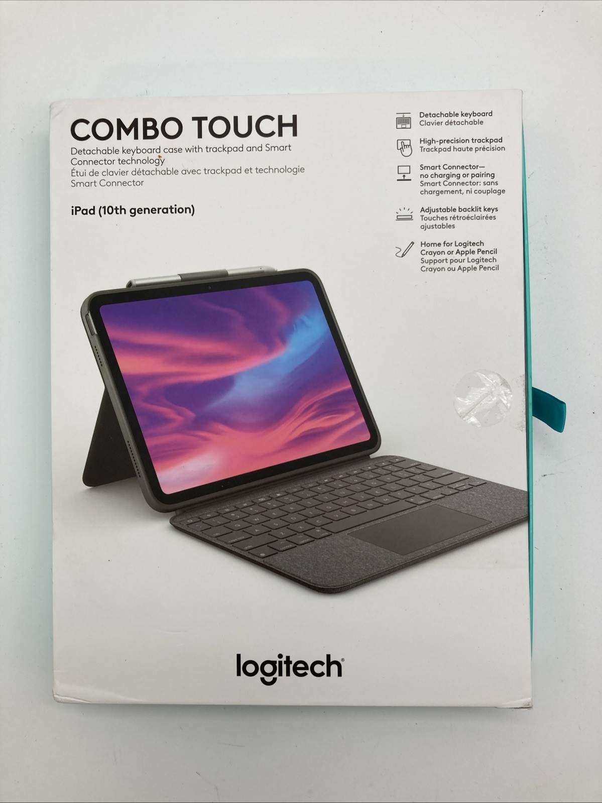 Logitech Combo Touch Detachable Keyboard Case w/ Trackpad for iPad 10th Gen A16