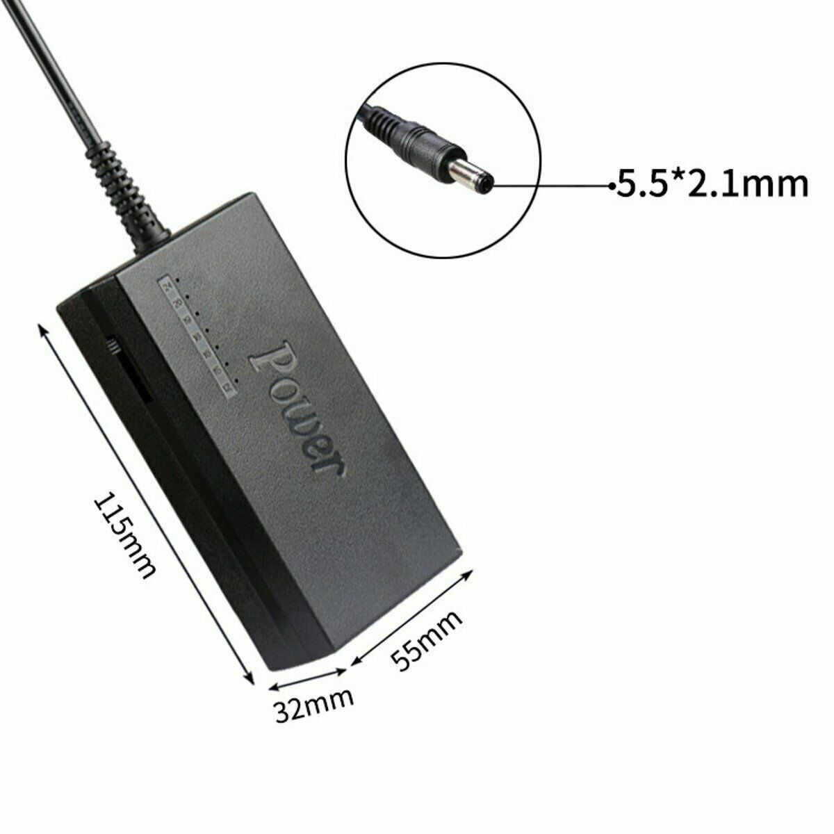 Universal Laptop Power Supply Charger AC To DC 12V/15V/16V/18V/19V/24V Adapter