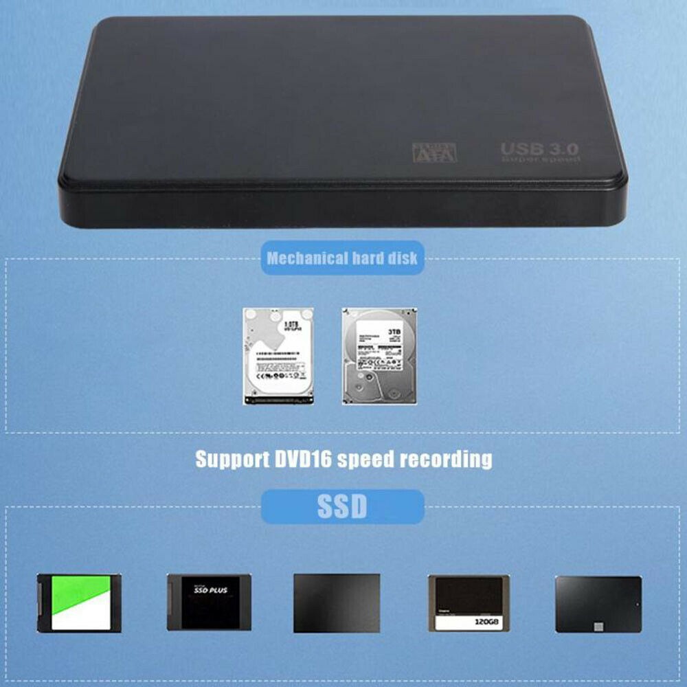 USB 3.0 Portable External Hard Drive Ultra Box SATA Storage Devices Case a