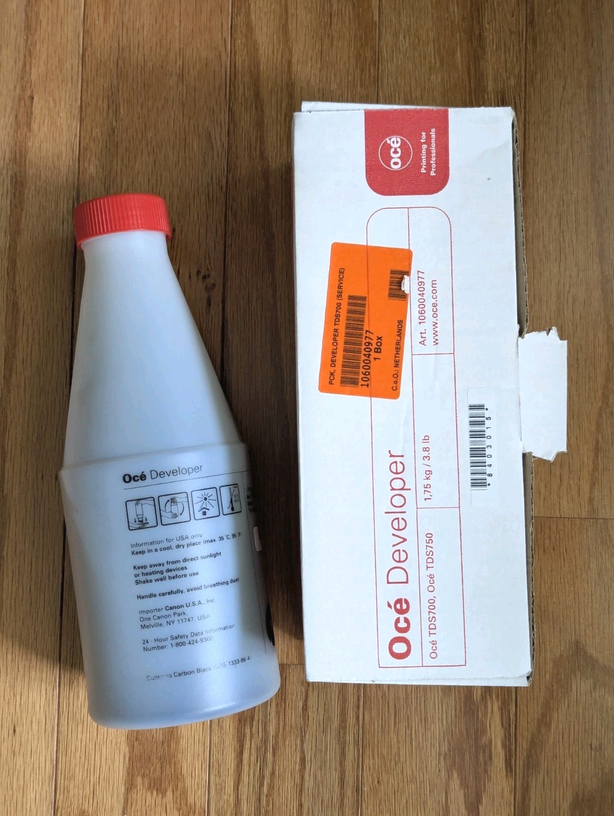 Genuine Océ Developer TDS700, TDS750 Art. 1060040977 Made in Netherlands 3.8lb