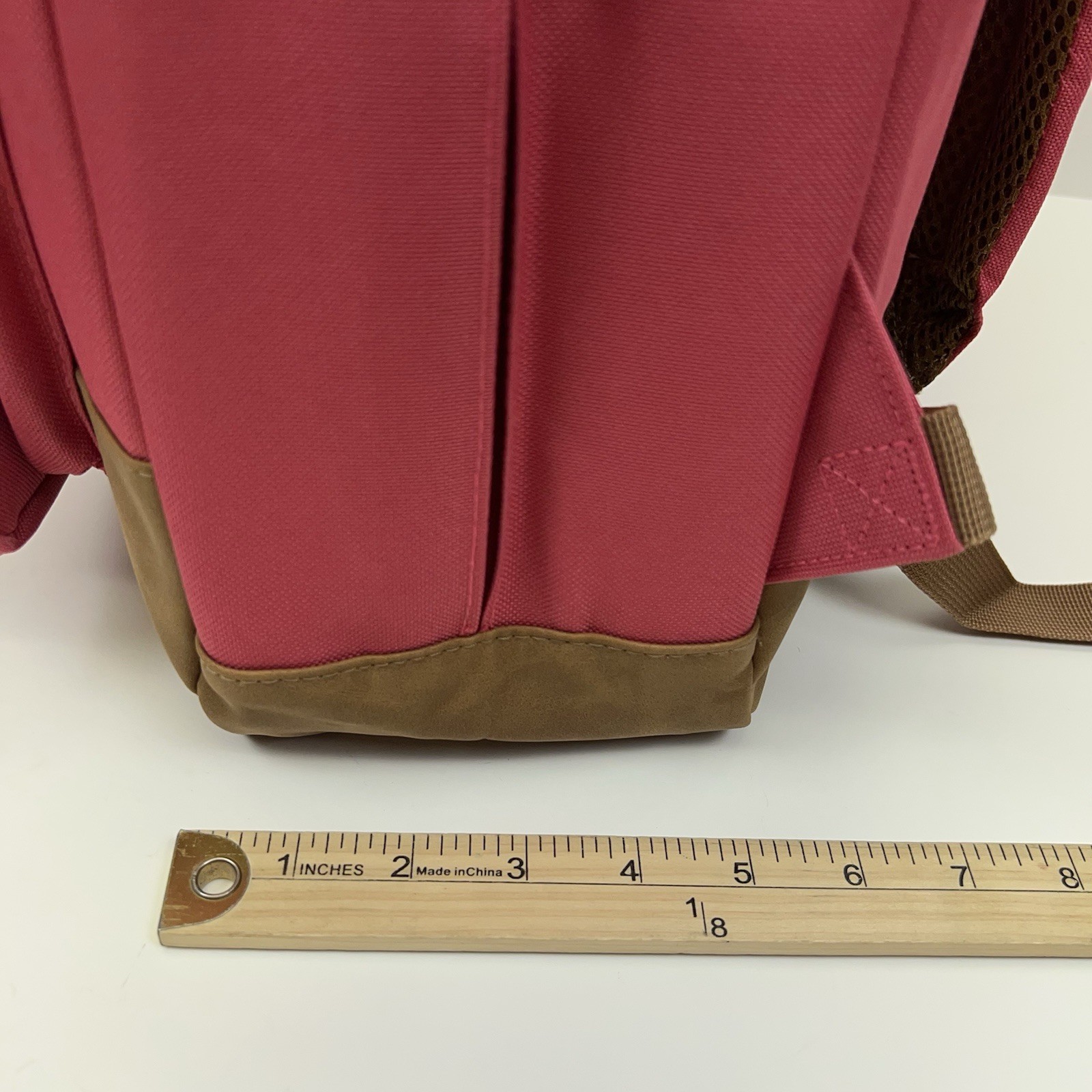 LUCKY BRAND Backpack 15″ Laptop Mini Bookbag Charm Patches Pink Canvas Urban NWT