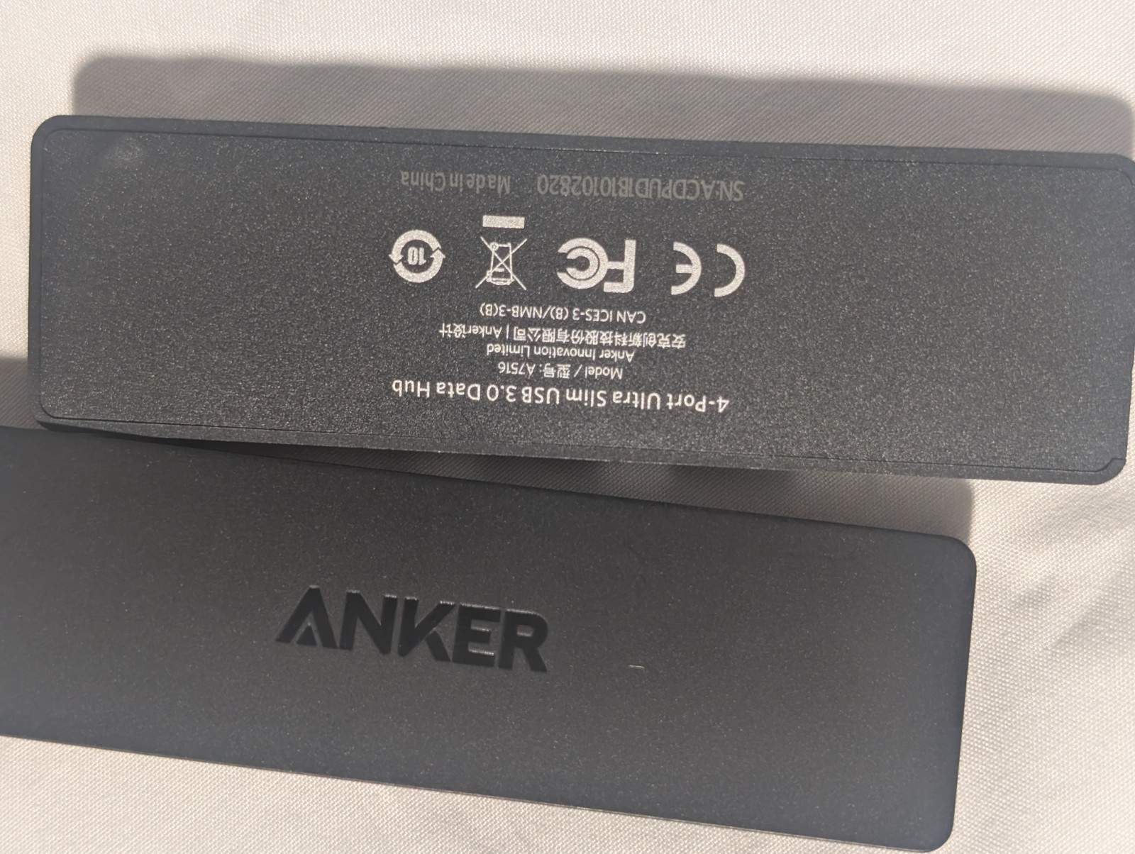 Lot Of 2x Anker A7516 4-in-1 USB 3.0 Hub to 4 USB3.0 Ports + USB To Type C