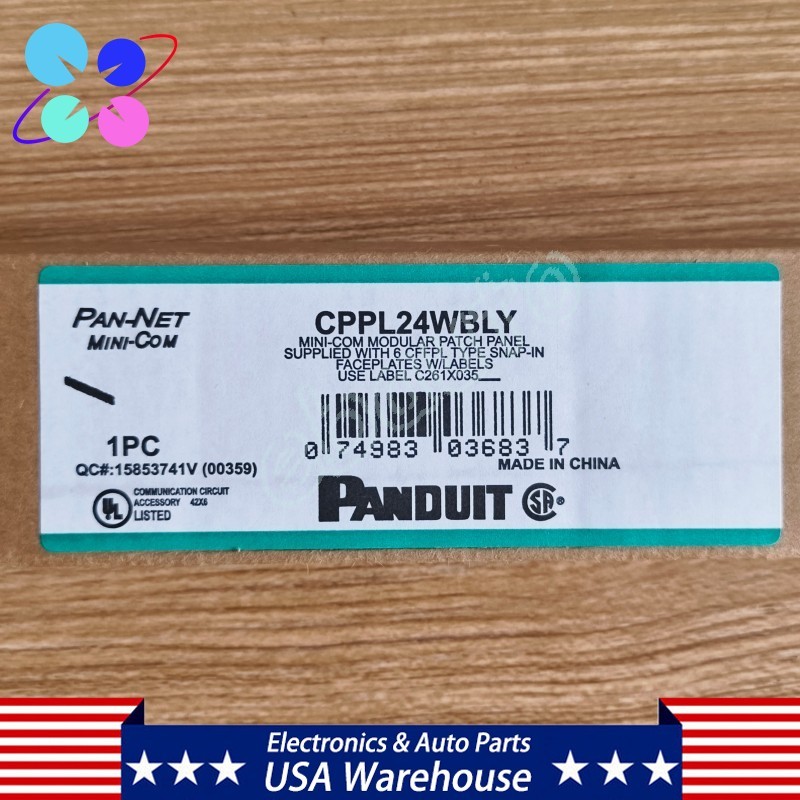For Panduit Mini CPP24WBLY modular patch panel, suitable for CAT6, 5E 24 port