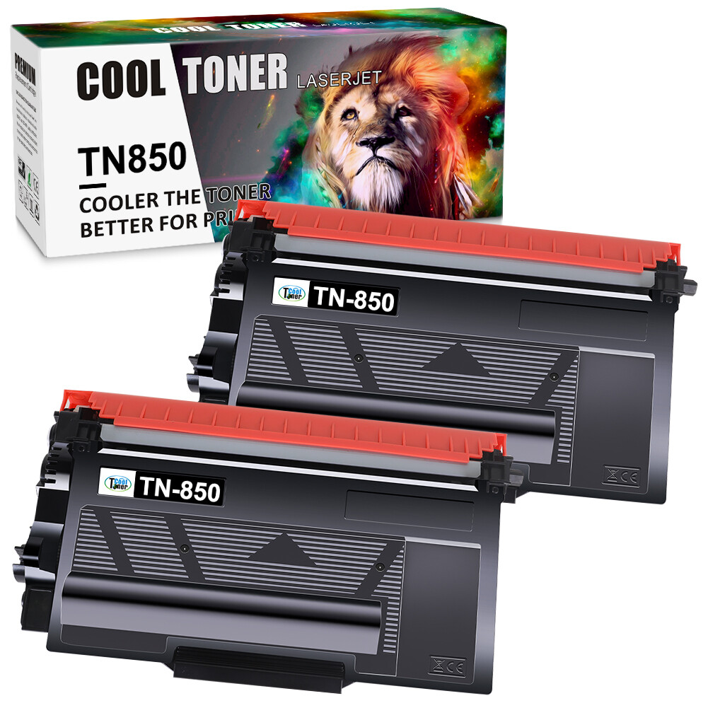 2 Pk TN 850 Compatible With Brother TN850 Toner Cartridge MFC-L5800DW HL-L5200DW