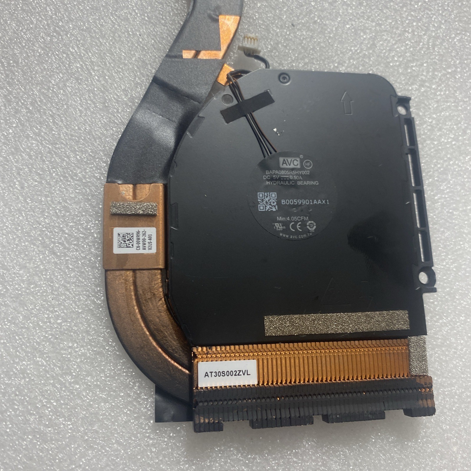 Dell Latitude 7420 Laptop CPU Fan with Heatsink AT30S002ZCL 0WR96 00WR96 HI
