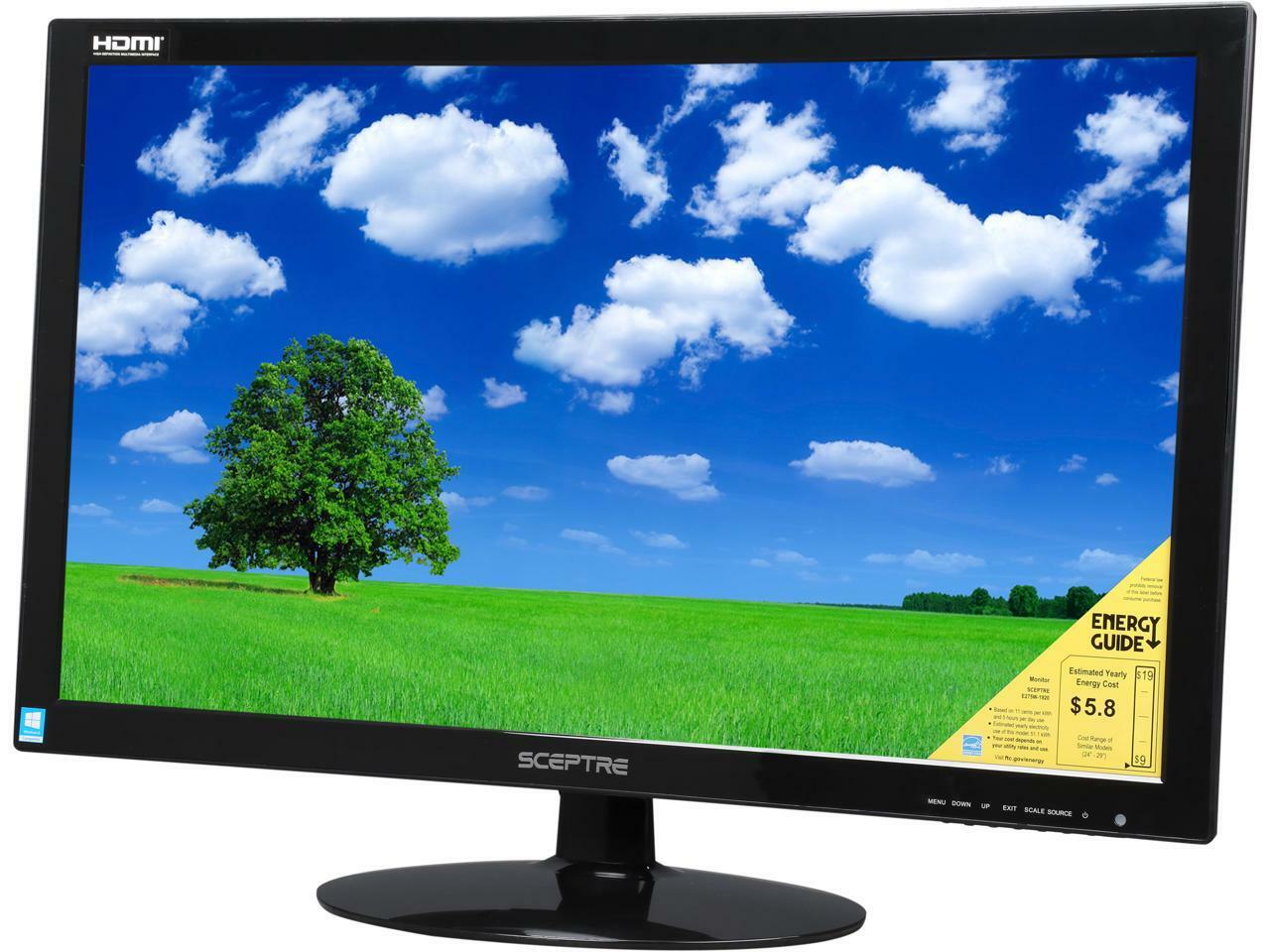 Sceptre 27″ 1920×1080 VGA HDMI 75hz 5ms HD LCD Monitor – E275W-1920 NEW
