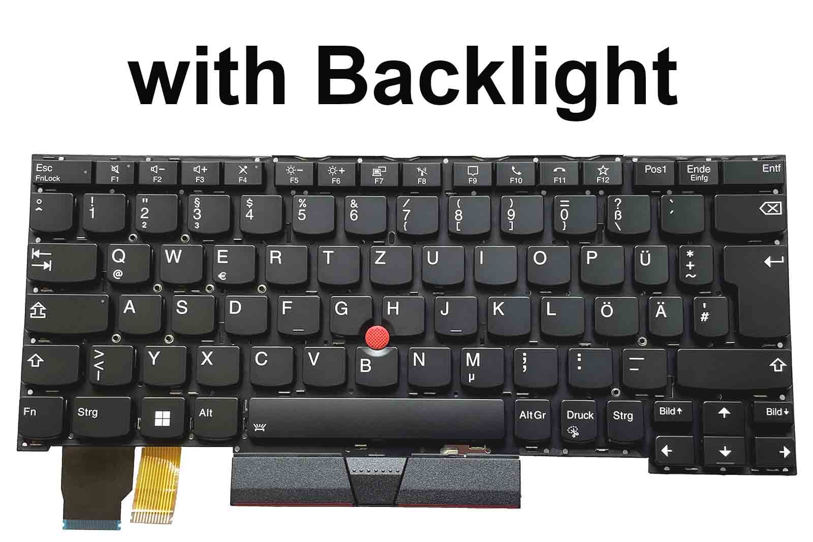 Backlight Keyboard German for Lenovo ThinkPad X390 Yoga 20SX-002UGE Keyboard