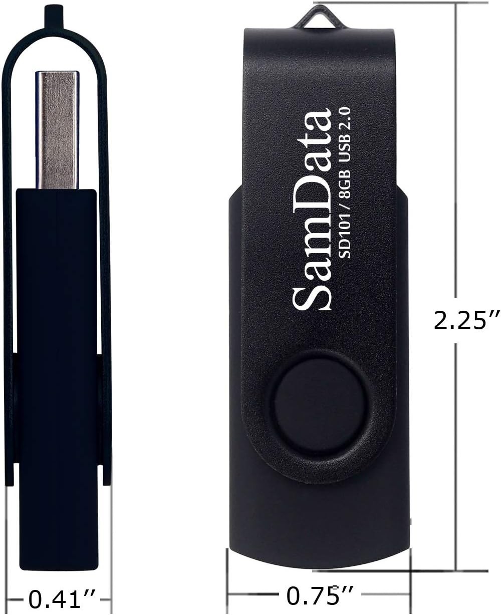 Compact 8GB USB 2.0 Thumb Drive – Plug and Play Memory Stick with LED Status