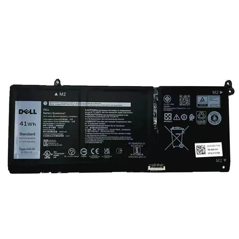 Genuine G91J0 41WH Battery Dell Latitude 3320 3420 3520 Inspiron 5310 5410 5415