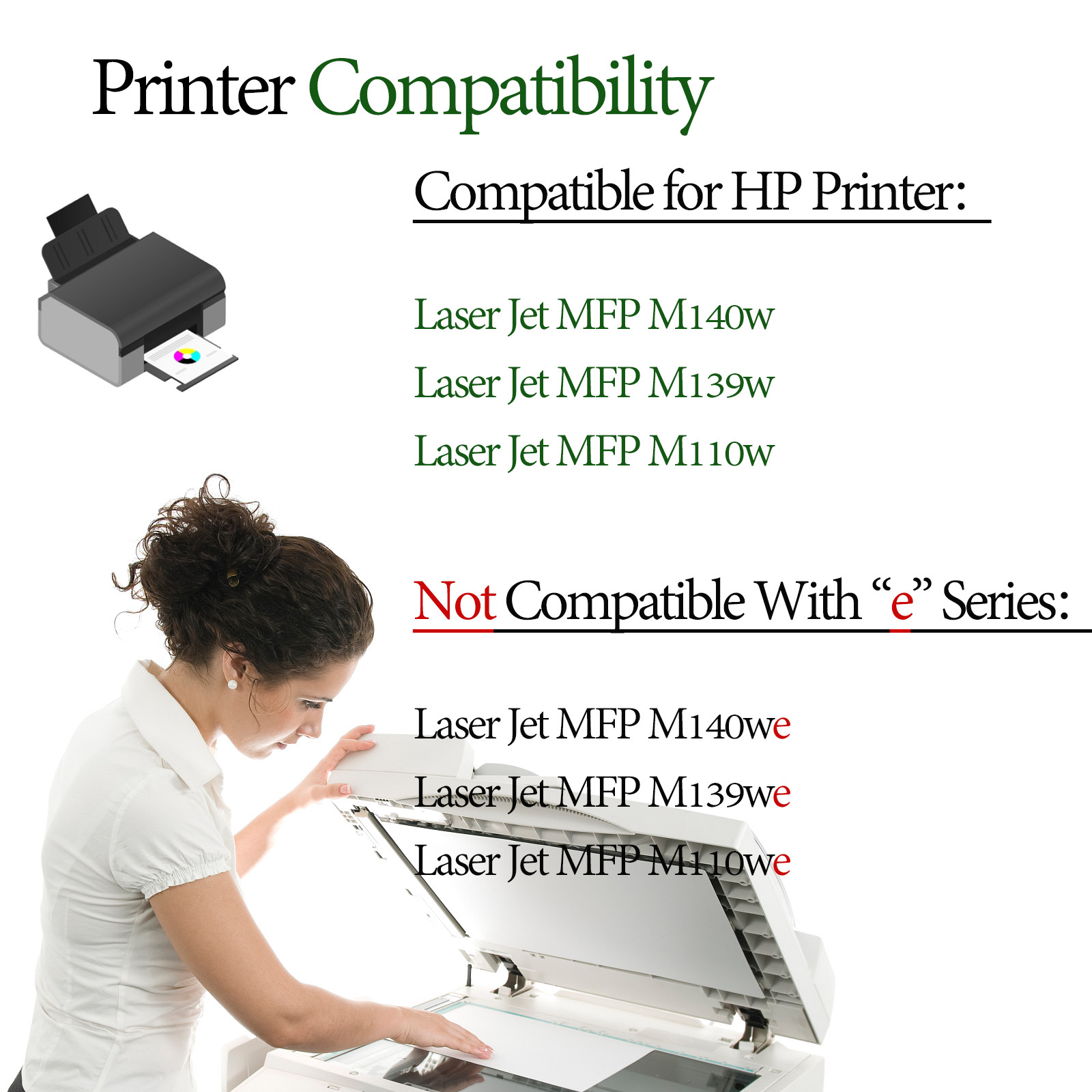 141A W1410A Toner Cartridges Replace for HP M110w M139w M140w Black,~NO CHIP