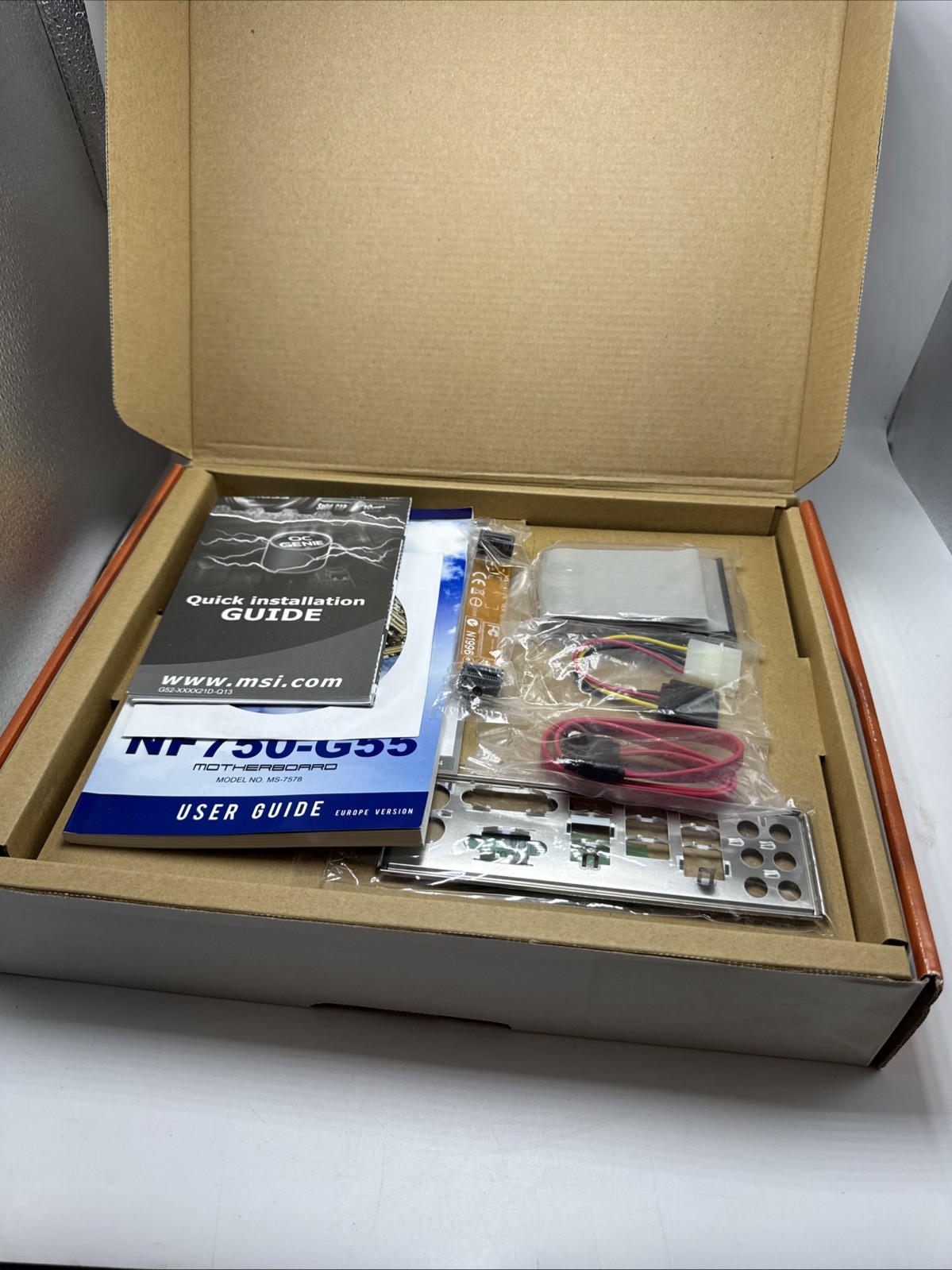 MSI NF750-G55 Mainboard HDMI Windows 7 New In Box