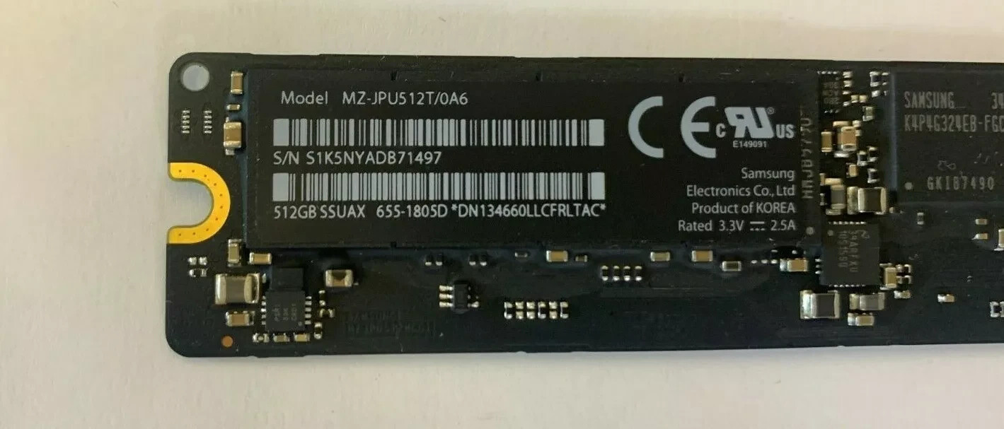 Samsung 512GB SSD Apple Macbook Pro Air 2013 2014 2015 A1502 A1398 A1466 A1465