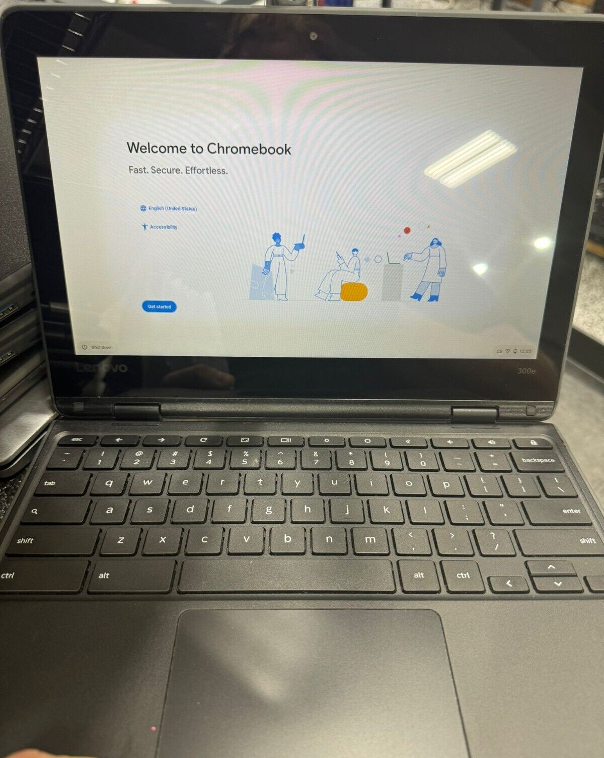 Lenovo 300e Chromebook 2nd Gen MTK 11.6″ MediaTek M8173C 4GB 32GBSSD **READ**