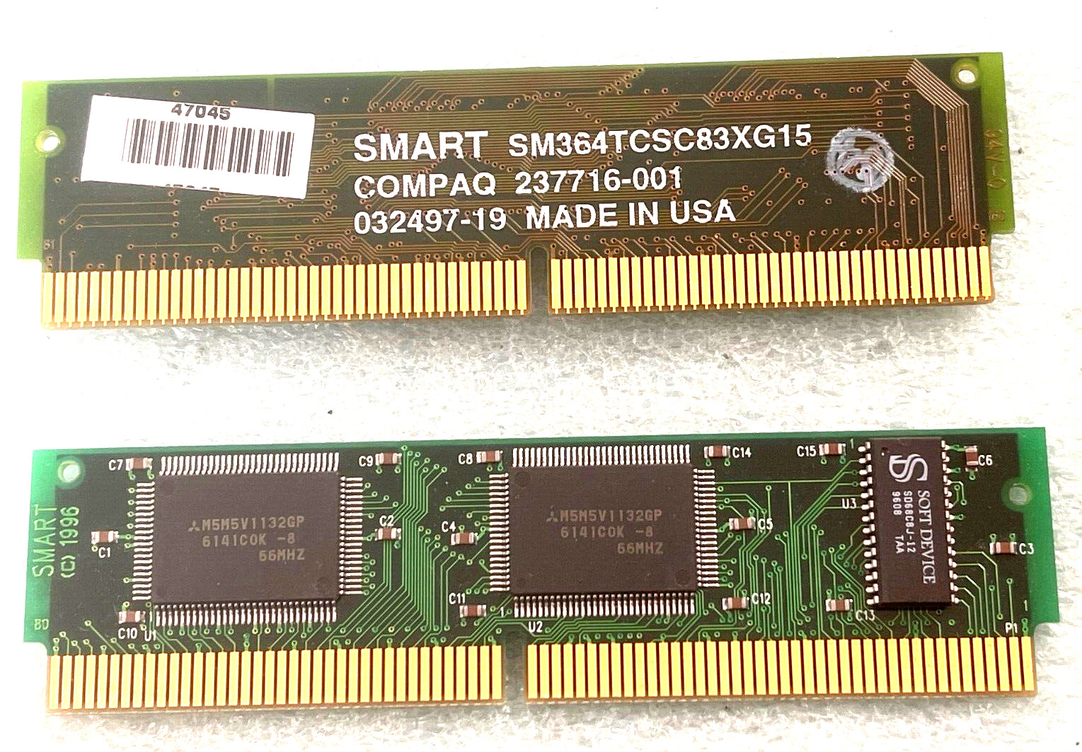 RARE HP COMPAQ 237716-001 SMART SM364TCSC83XG15 256KB L2 160 PIN CACHE RM2-CMP30