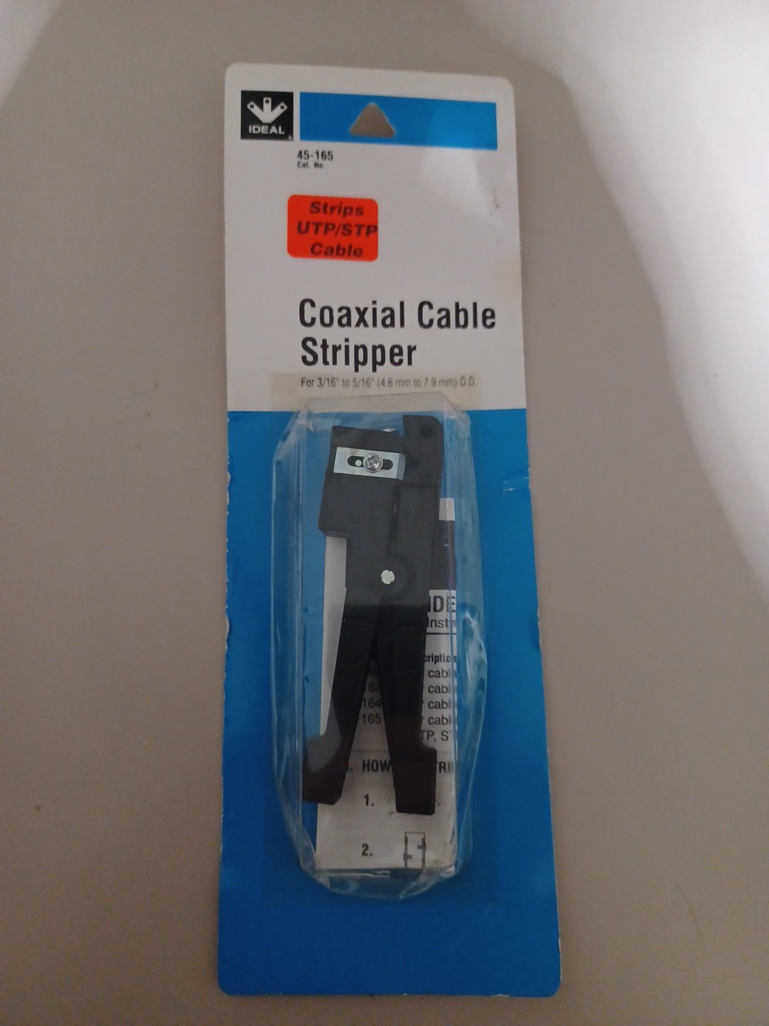 IDEAL 45-165 Data/Phone Cable Stripper CAT3 CAT5 CAT5e CAT6 CAT 3 5 5e 6 NEW USA