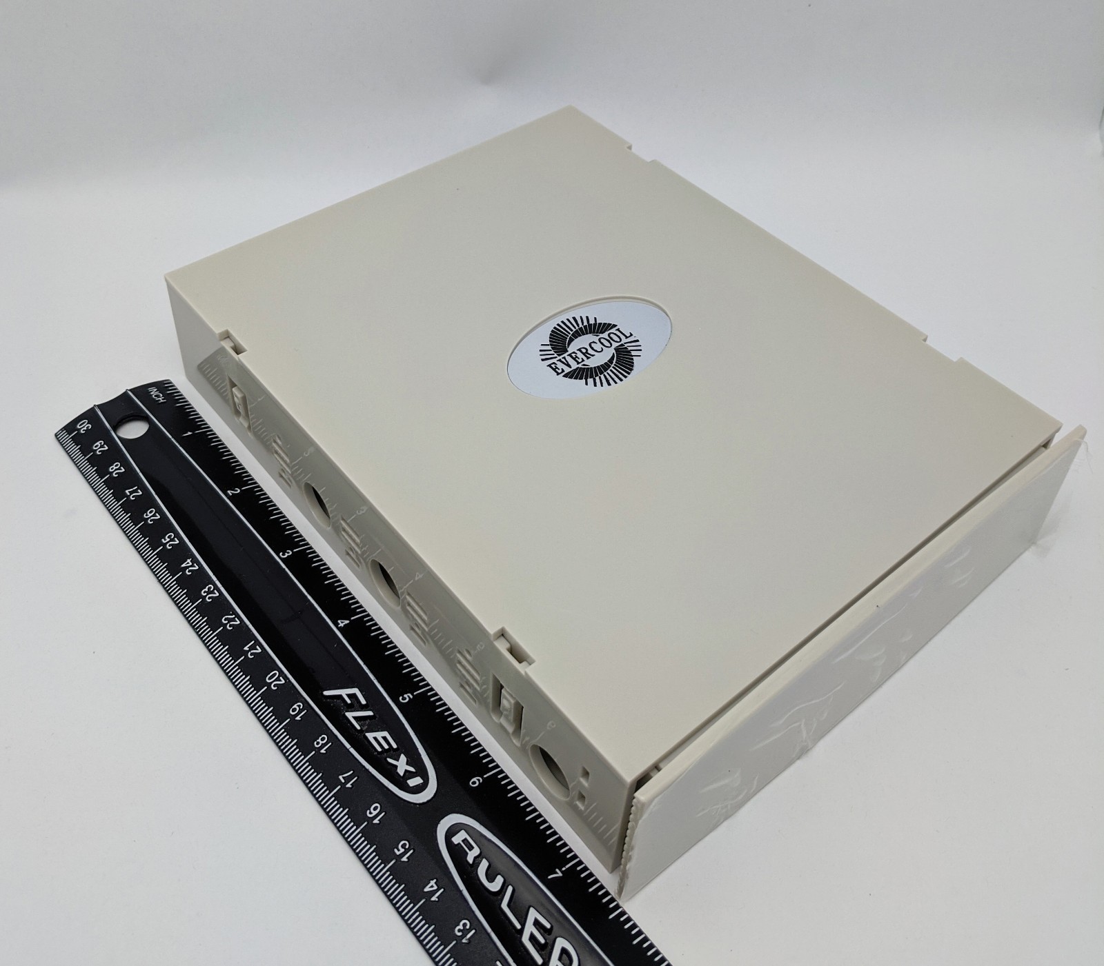 NEW Beige Computer 5.25″ Drive Bay Storage Drawer Box Tray for DVD/Blu-Ray disc
