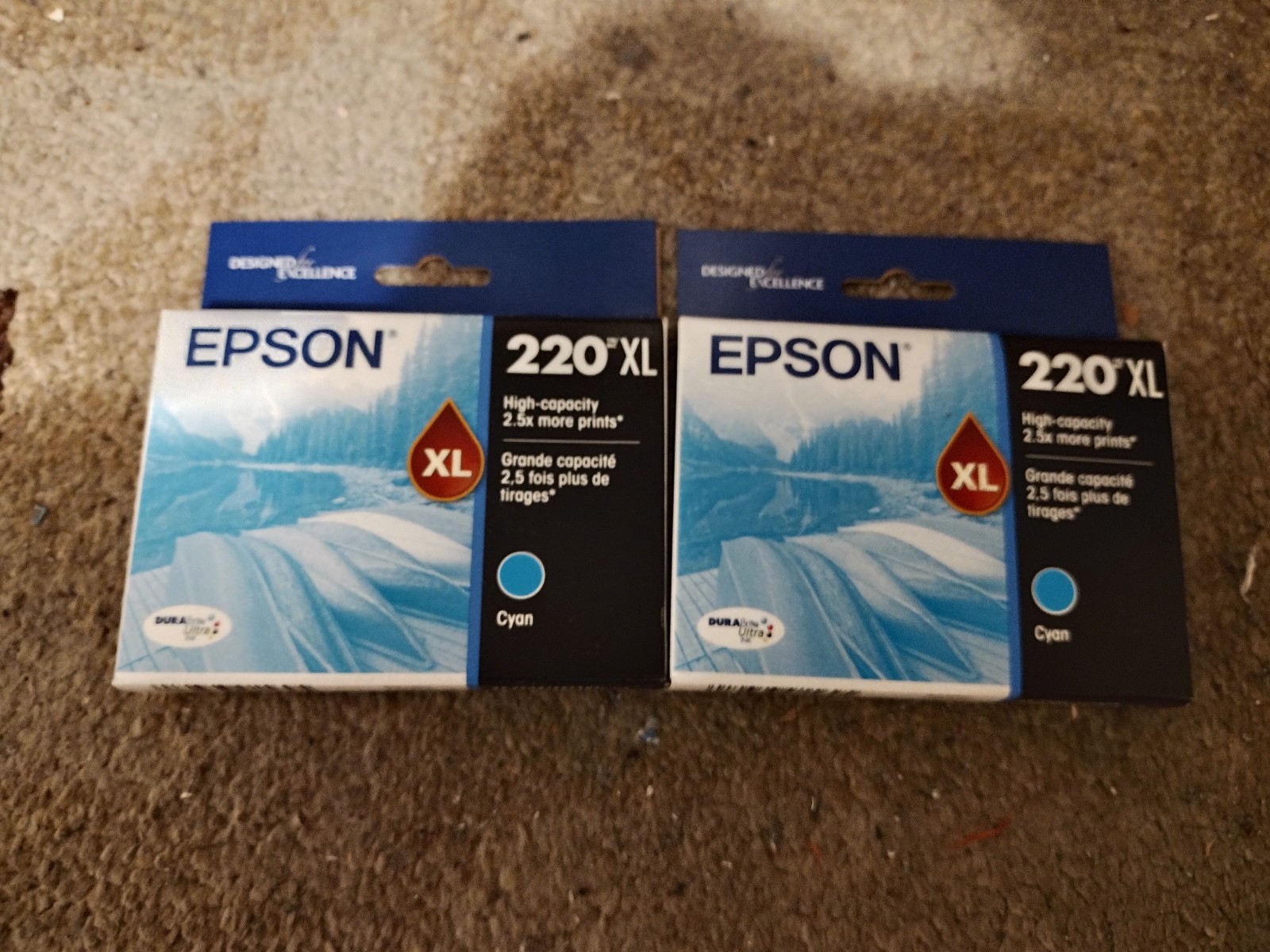 2028 GENUINE LOT EPSON 220XL CYAN INK EXPRESSION XP-320 420 WORKFORCE WF-2630 NE