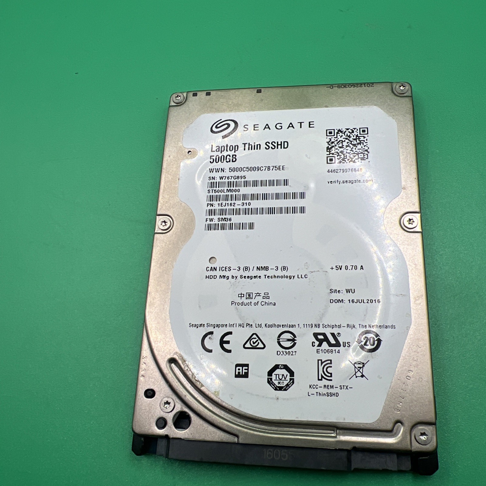 Seagate Hard Drive Toshiba HGST Western Digital 500GB 2.5″ 7mm