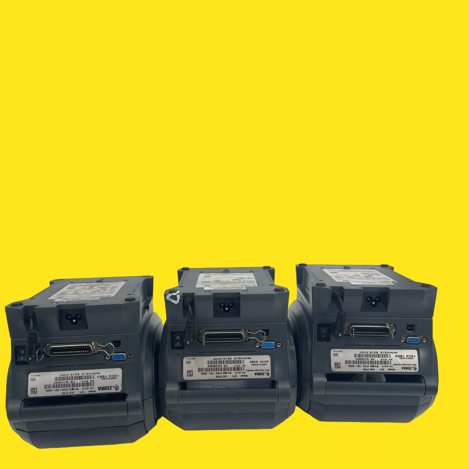 3-pack ISSUE Zebra ZP450 ZP450-1501-0000A Thermal Label Printer #5432 Z52/13a