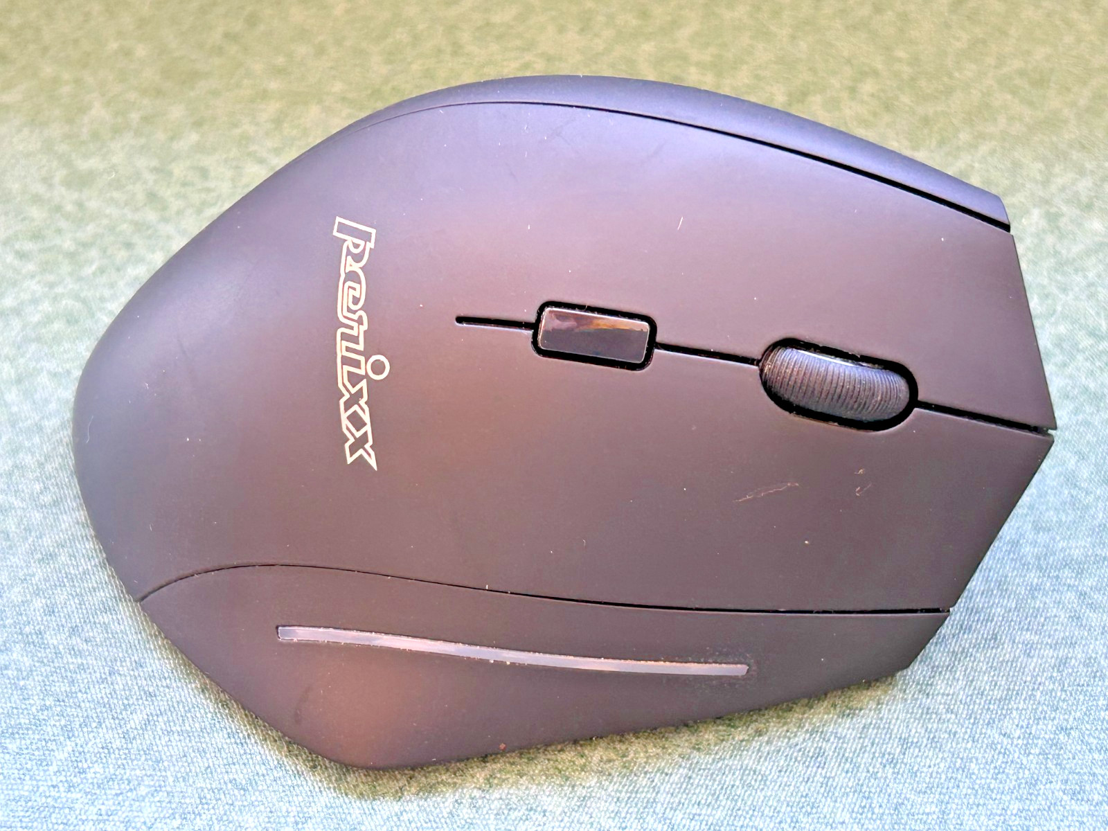 PERIMICE608II Wireless Vertical Mouse 800/1200/1600/2400 DPI Black USB
