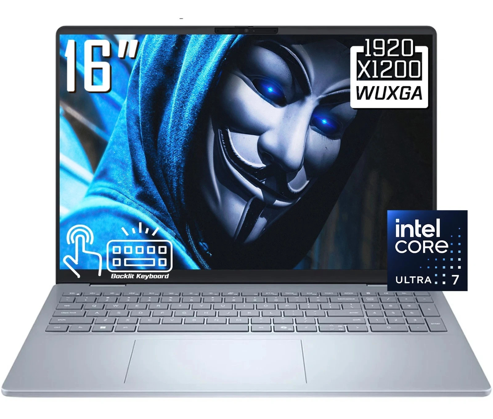 Dell 16 Plus 16″ FHD+ Touchscreen Laptop Intel Ultra 7 258V 32GB LPDDR5X 1TB SSD