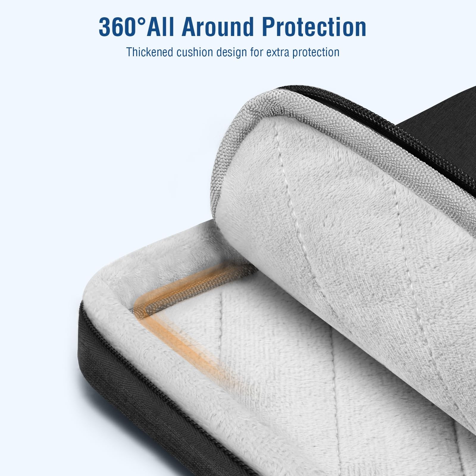 MOSISO 360 Protective Laptop Case 13.3 13.38 x 9.44 x 0.78 inches, Black