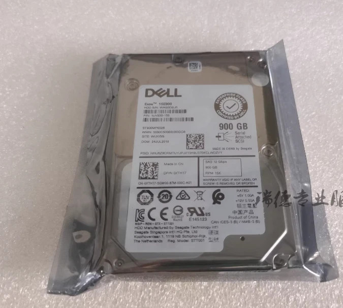 1PC NEW Dell XTH17 0XTH17 900GB 15K 2.5″ SAS 12Gbps HDD v6 ST900MP0026 Hard Disk