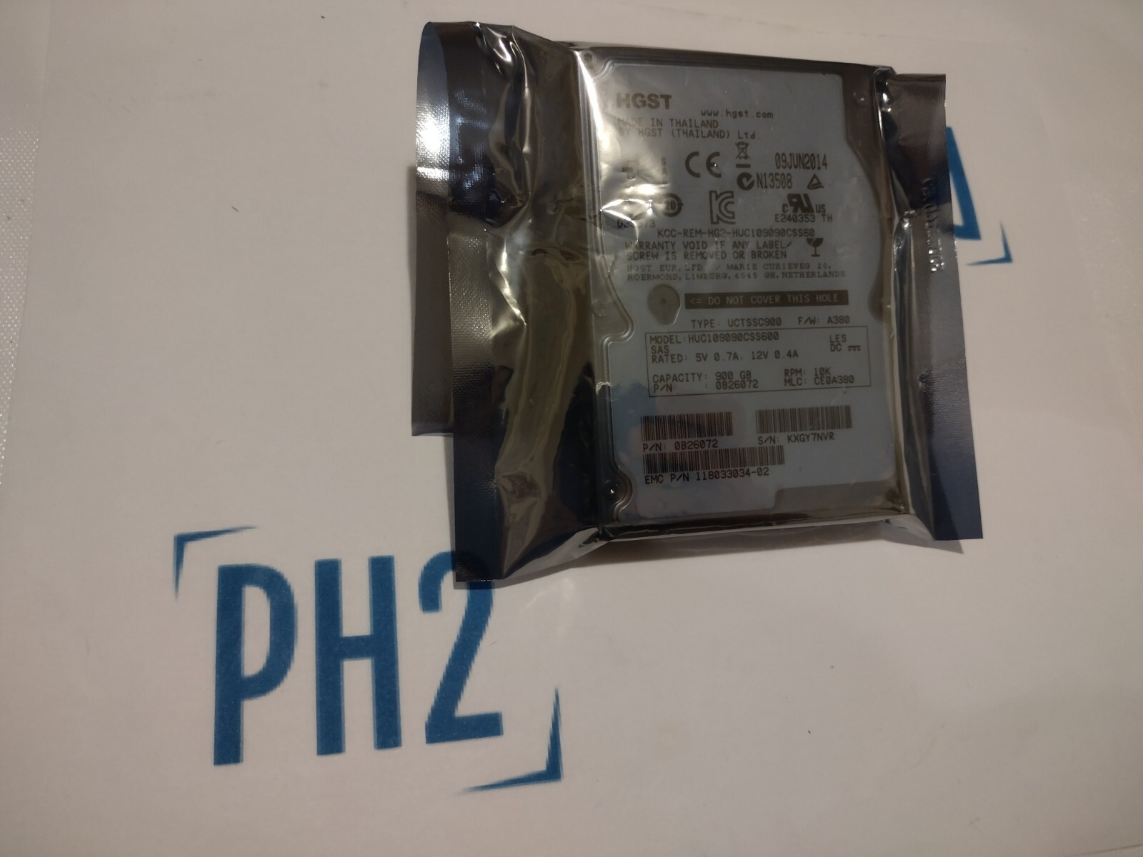 HGST HUC109090CSS600 0B26072 900GB 10K 6Gb/s SAS 2.5” WITHOUT TRAY HDD Drive