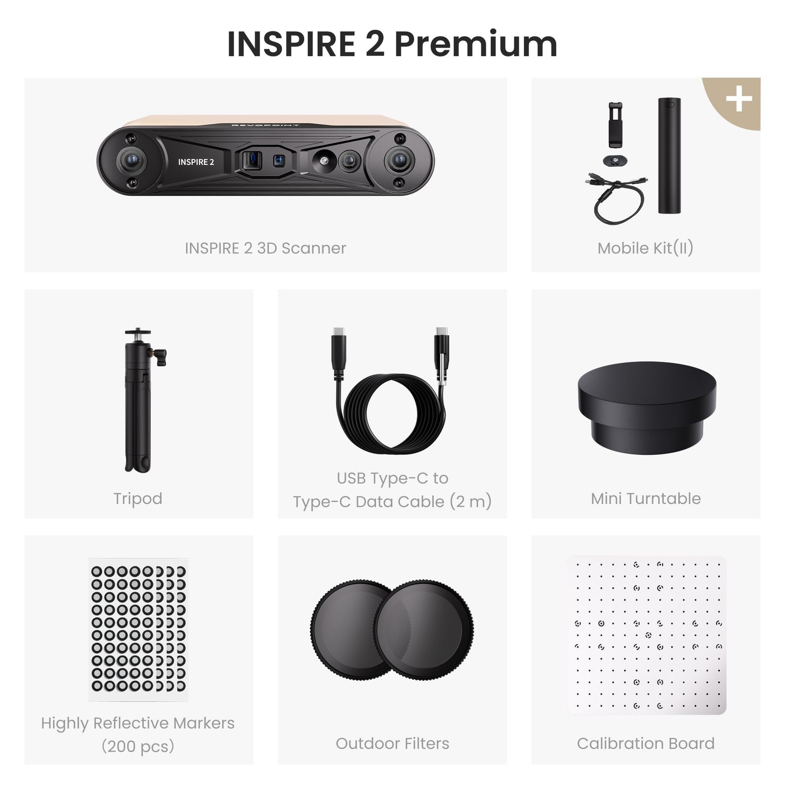 Revopoint INSPIRE 2 3D Scanner for 3D Printing, Up to 0.03mm Precision, Multi…