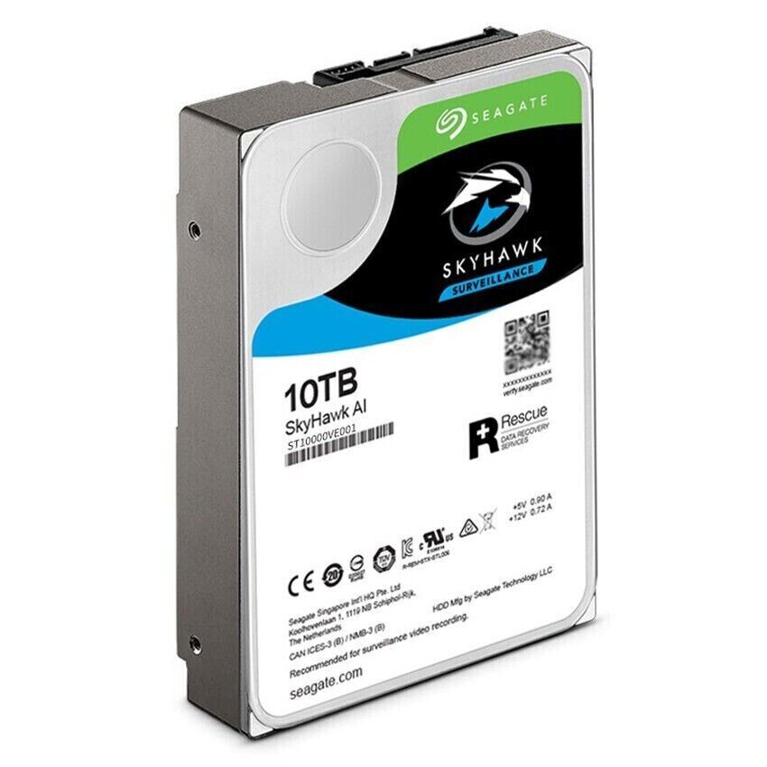 Compatible Seagate Skyhawk AI ST10000VE001 Internal 256MB HDD10TB7200RPM SATA3.0