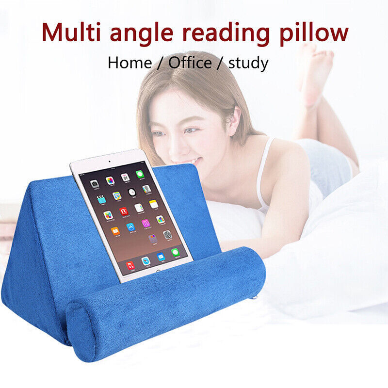 NEW IPad Laptop Holder Tablet Multi-Angle Soft Pillow Lap Stand Phone Cushion