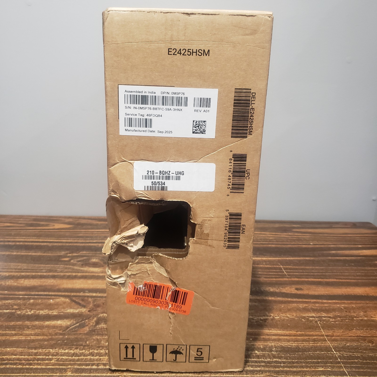 Dell Monitor E2425HSM 23.8″ FHD IPS 100Hz HDMI DisplayPort New