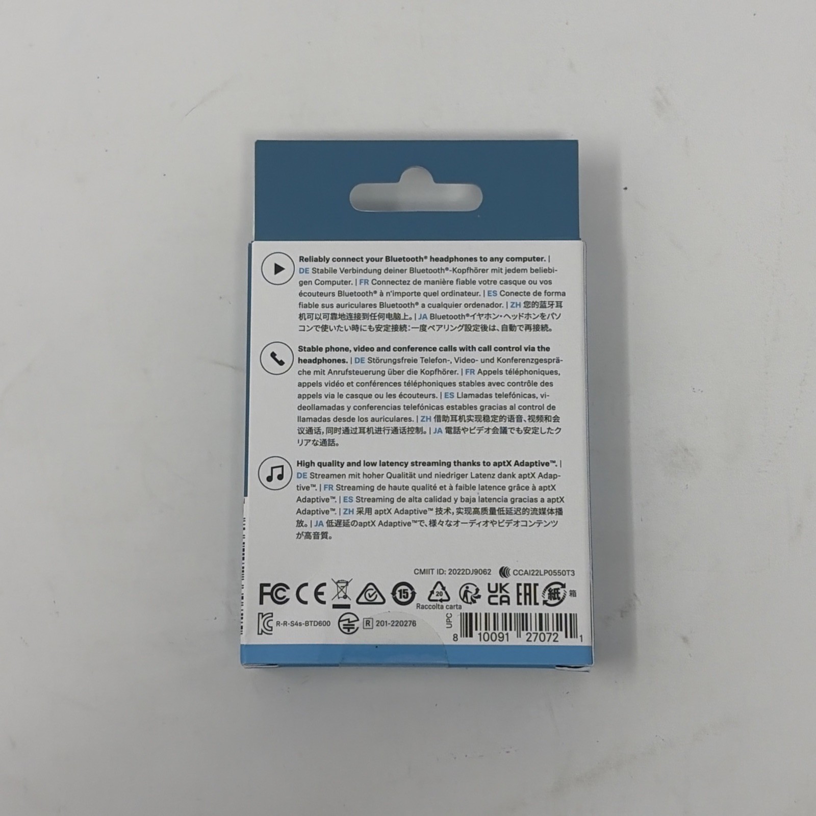 Sennheiser BTD 600 Bluetooth USB Adapter USB A USB C Dongle