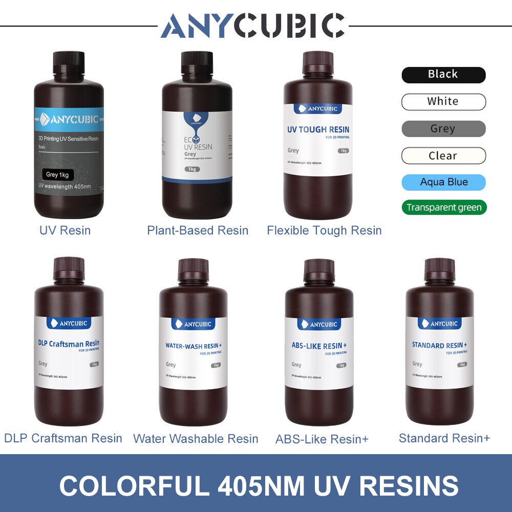 【Buy 3 Pay 2】ANYCUBIC Flexible Tough DLP ABS-Like Plant-Based 405nm UV Resin Lot