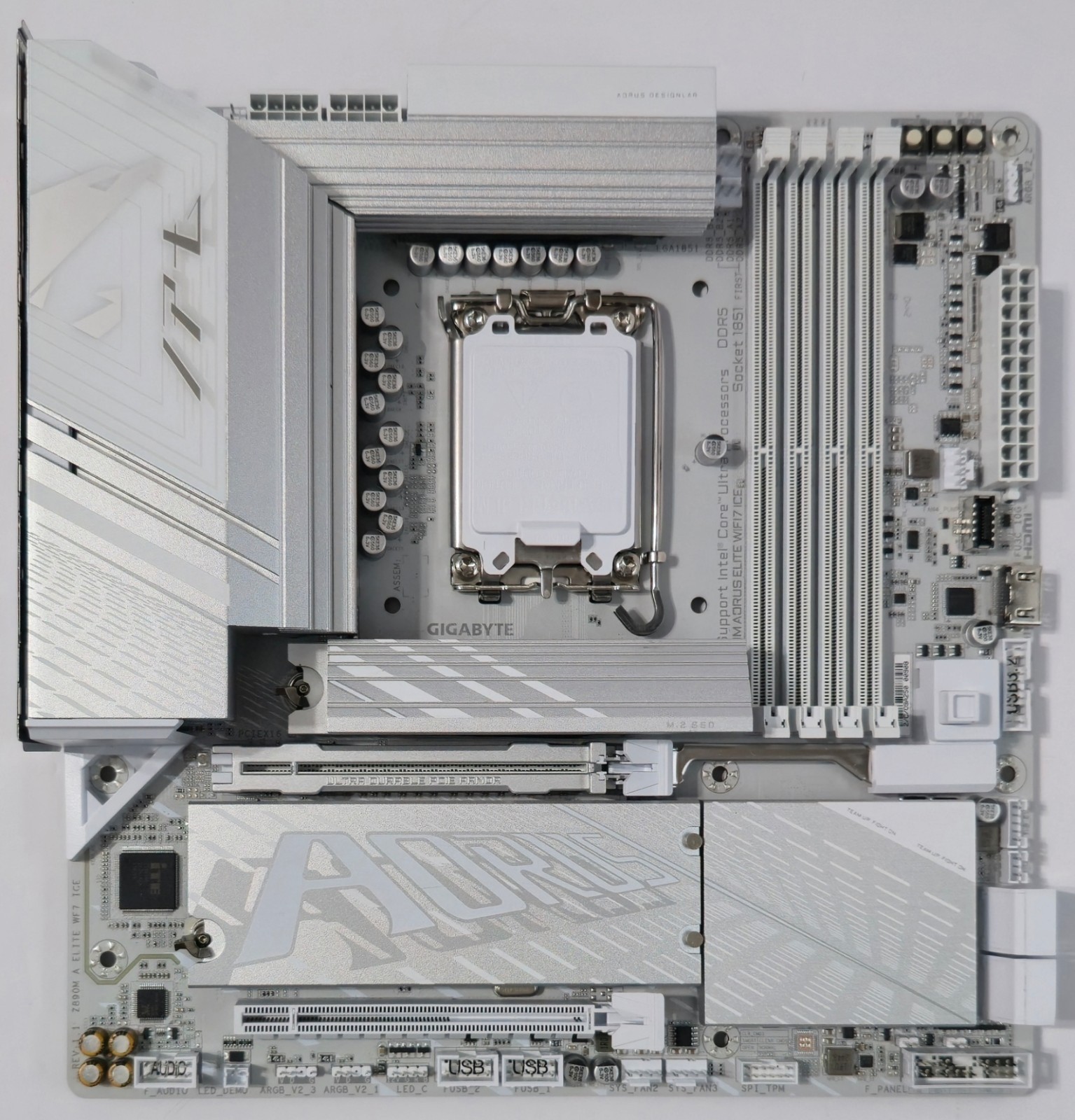 GIGABYTE Z890M AORUS ELITE WIFI7 ICE INTEL MOTHERBOARD (No Wifi Antenna)
