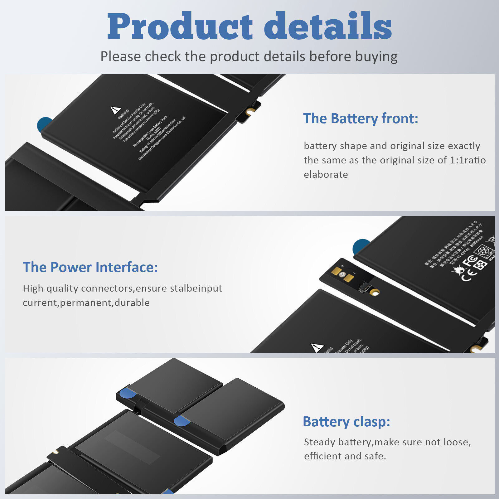A2527 Battery for Apple MacBook Pro 16″ Late 2021 A2485 EMC 3651 MK183LL/A