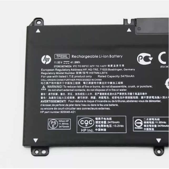 OEM TF03XL 41.9Wh Battery For HP Pavilion 14-BK 14-CD 15-CK 15-CC 15-CD Series