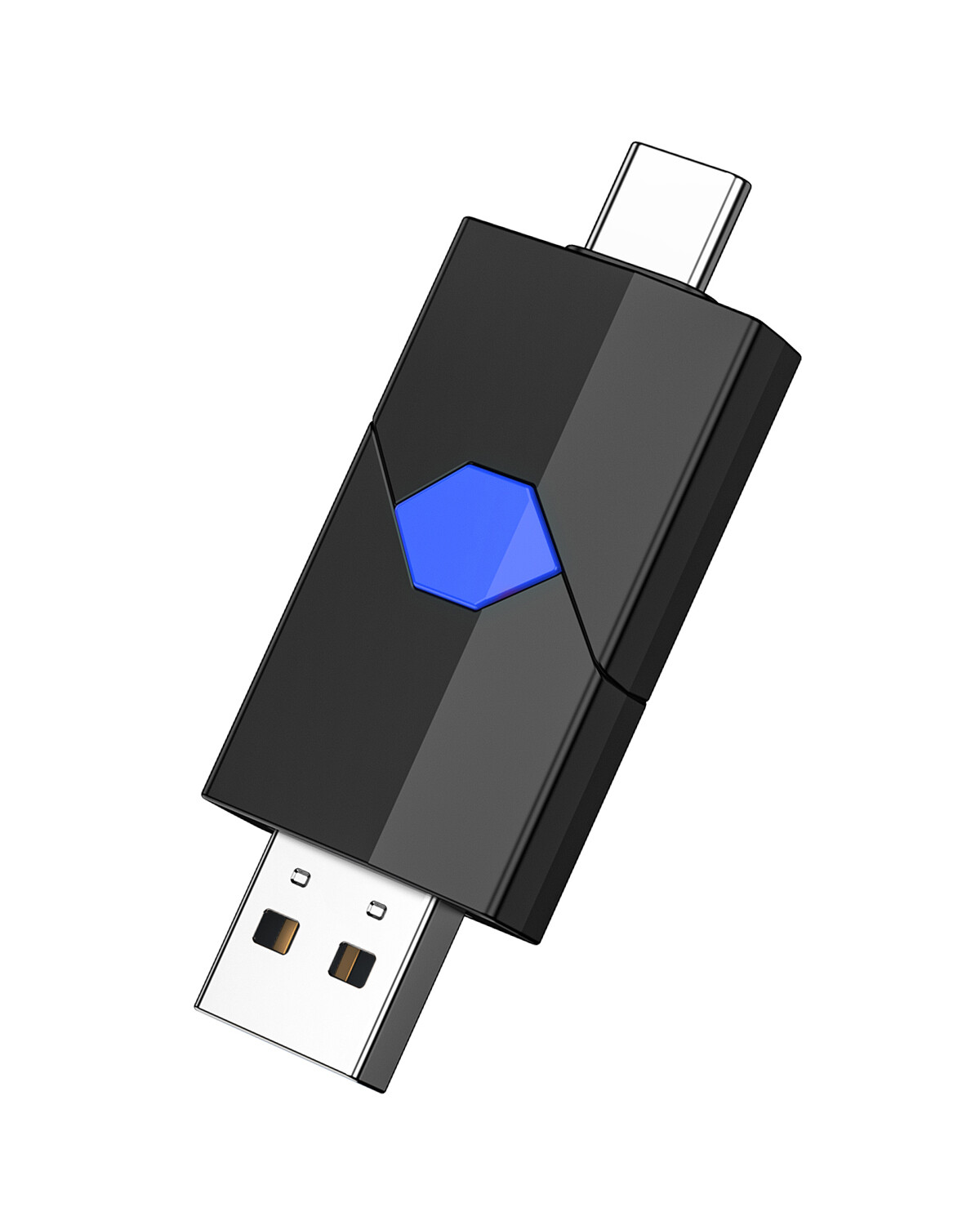 Kootion 32GB 64GB 128GB Retractable Type-C Flash Drive Memory Stick For Phone PC