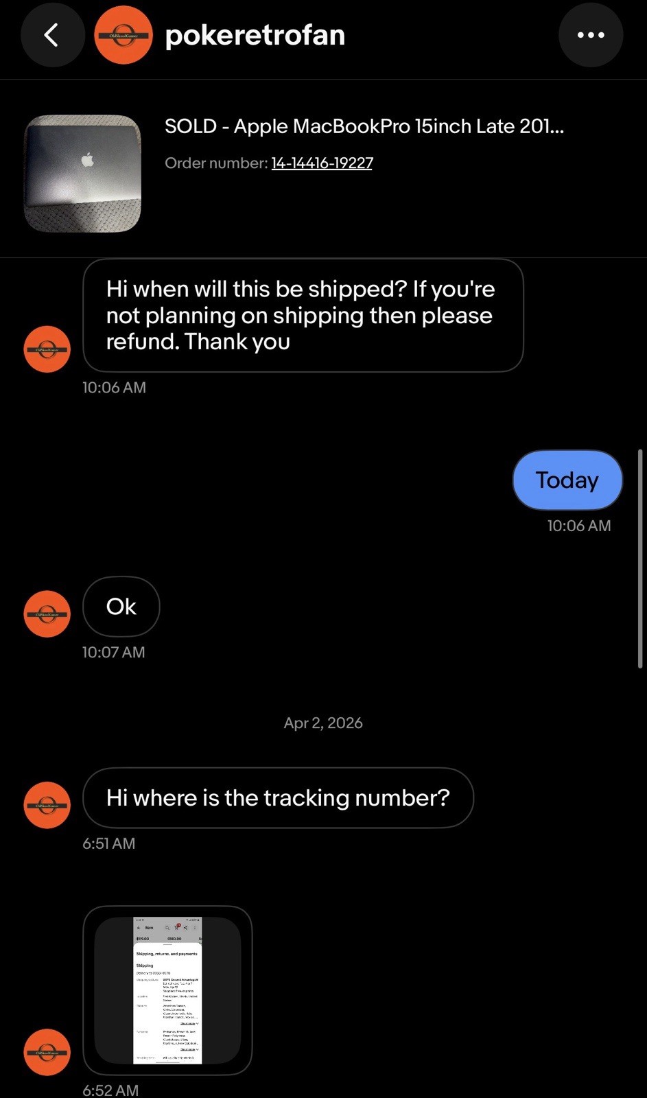 BEWARE OF BUYER/SELLER. WARNING POST