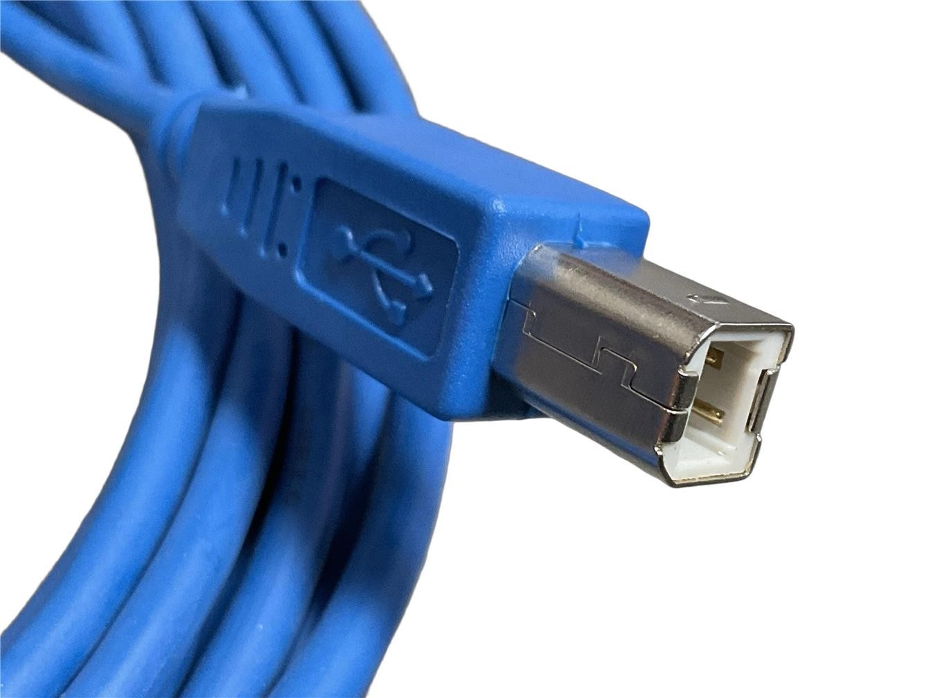 NEW 15ft USB 2.0 A Male to B Male 28/24AWG Data transferUSB Printer Blue Cable