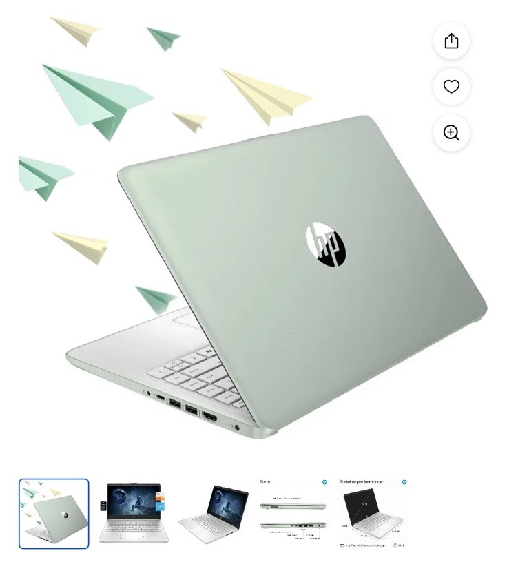 NEW HP – 14″ Laptop – Intel Processor N150 – 4GB Memory – 128GB UFS Windows 11 S