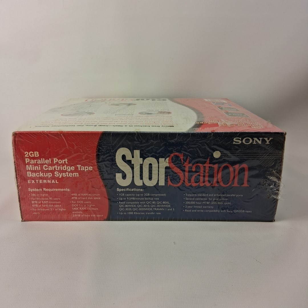 Vintage SONY IO2000-PX StorStation Ditto 2GB External Tape Drive