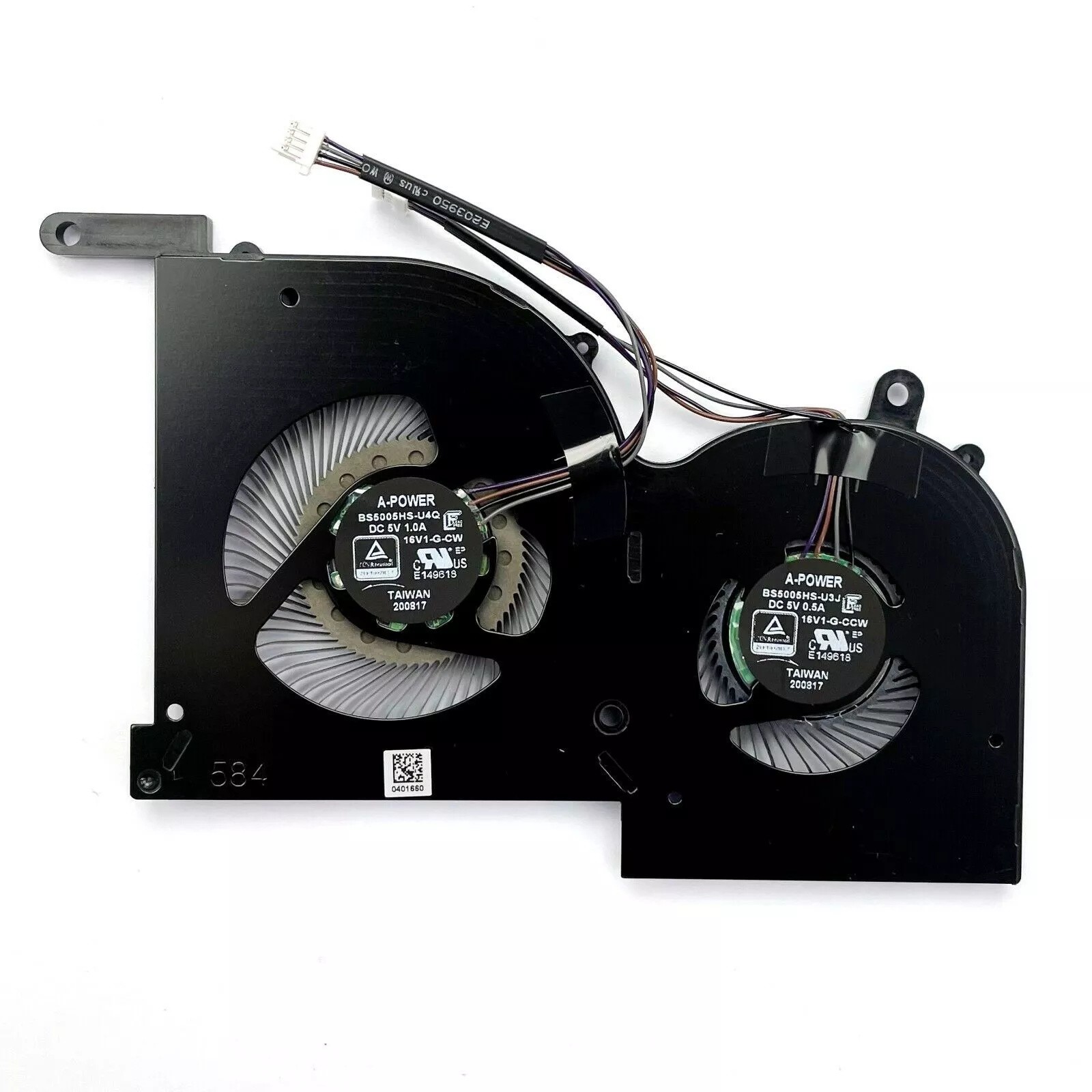 Cooling CPU GPU Fan for MSI GS66 WS66 Stealth 10SD 10SE 10SF 10SFS 10SGS