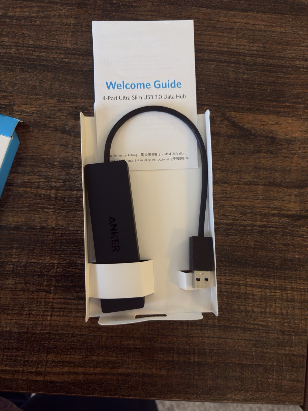 Anker 4-Port Ultra Slim USB 3.0 Data Hub Black A7516 Portable