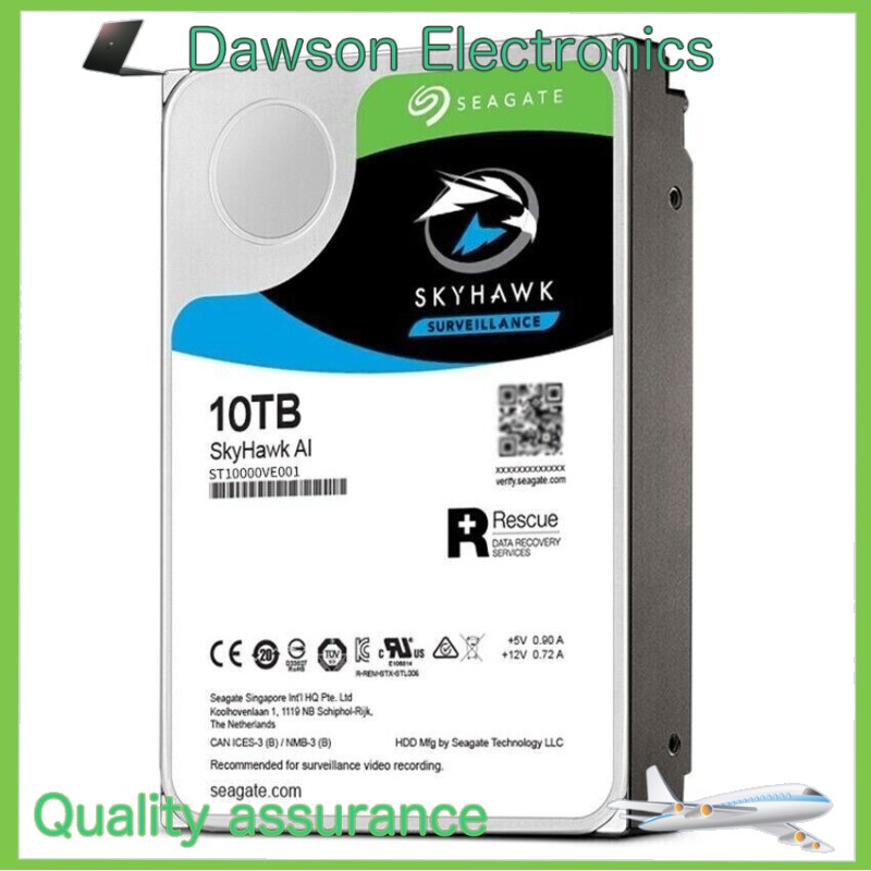 ST10000VE001 10TB Seagate Skyhawk AI Internal Hard Drive 256MB 7200RPM SATA3.0