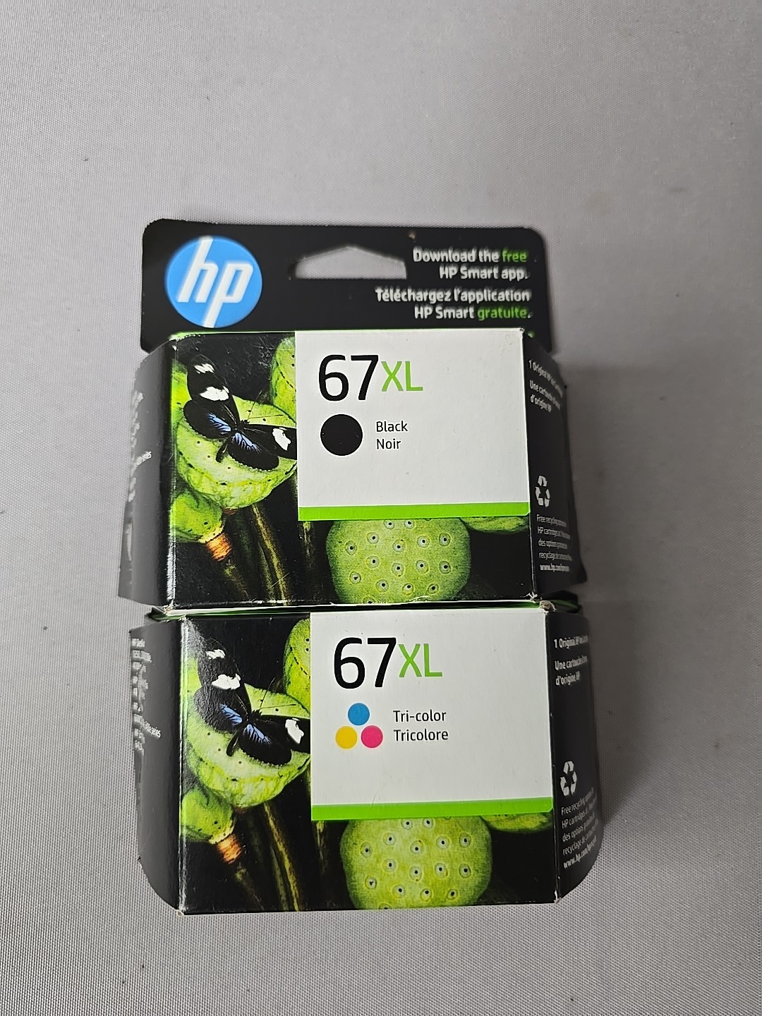 HP 67XL Black & Tricolor Ink Set 3YP31BN 3YM57AN 3YM58AN Exp 2025